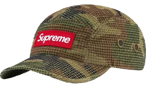 Supreme "Camo Grid Velvet" Camp Cap